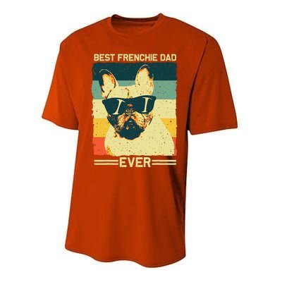 Best Frenchie Dad Design Father French Bulldog Lovers Performance Sprint T-Shirt