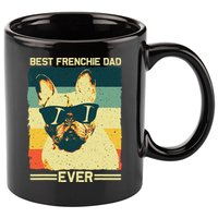 Best Frenchie Dad Design Father French Bulldog Lovers 11oz C Handle Ceramic Mug
