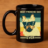 Best Frenchie Dad Design Father French Bulldog Lovers 11oz C Handle Ceramic Mug
