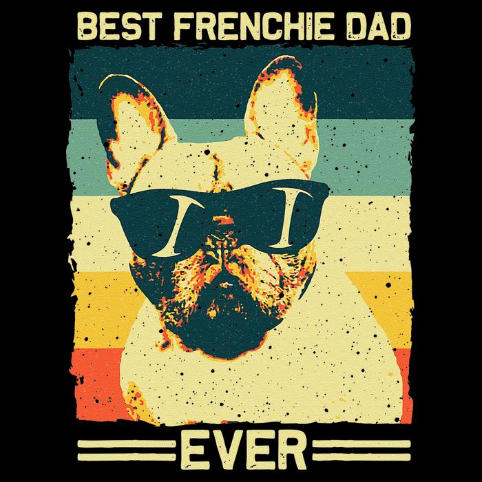 Best Frenchie Dad Design Father French Bulldog Lovers Zip Tote Bag