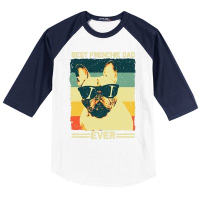 Best Frenchie Dad Design Father French Bulldog Lovers Baseball Sleeve Shirt