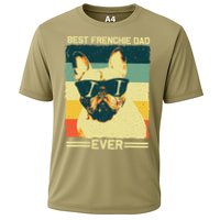 Best Frenchie Dad Design Father French Bulldog Lovers Cooling Performance Crew T-Shirt