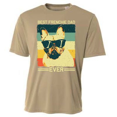 Best Frenchie Dad Design Father French Bulldog Lovers Cooling Performance Crew T-Shirt