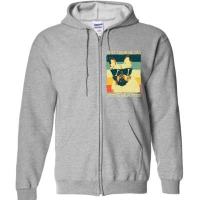 Best Frenchie Dad Design Father French Bulldog Lovers Full Zip Hoodie