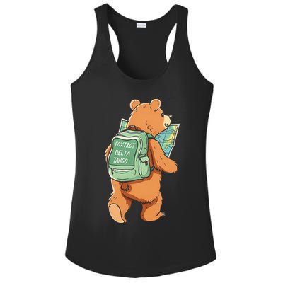 Bear Foxtrots Deltas Tangos Ladies PosiCharge Competitor Racerback Tank