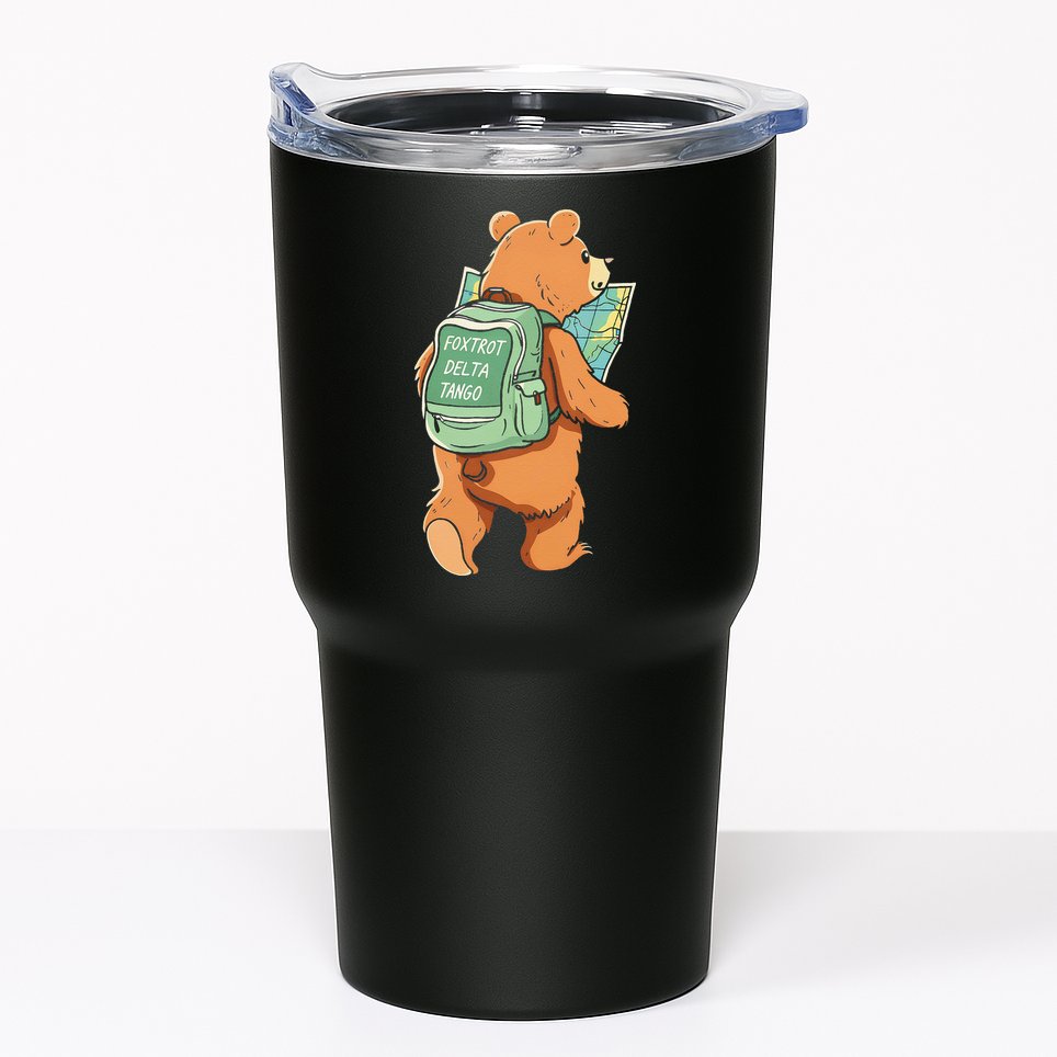 Bear Foxtrots Deltas Tangos Tumbler