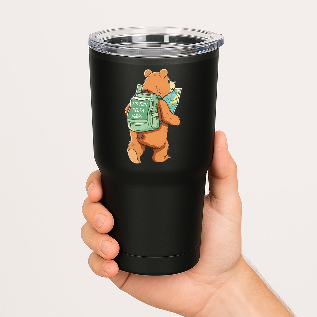 Bear Foxtrots Deltas Tangos Tumbler