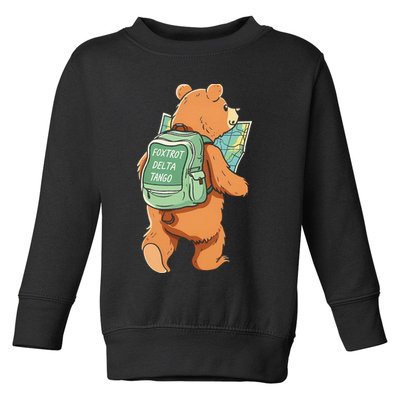 Bear Foxtrots Deltas Tangos Toddler Sweatshirt