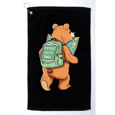 Bear Foxtrots Deltas Tangos Golf Towel