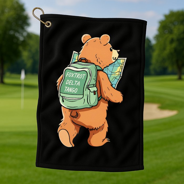 Bear Foxtrots Deltas Tangos Golf Towel