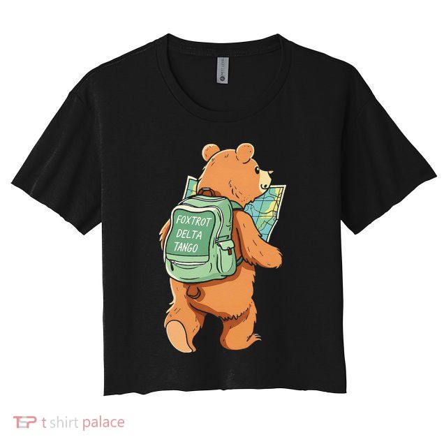 Bear Foxtrots Deltas Tangos Crop Top