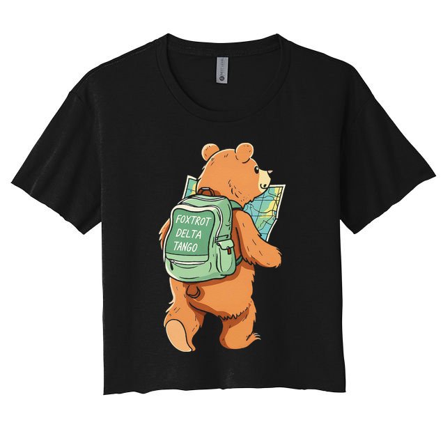 Bear Foxtrots Deltas Tangos Crop Top