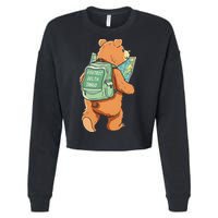 Bear Foxtrots Deltas Tangos Cropped Pullover Crew
