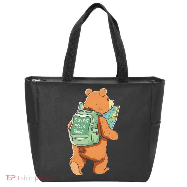 Bear Foxtrots Deltas Tangos Zip Tote Bag