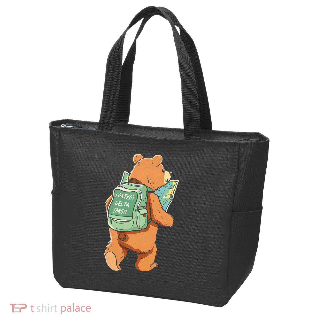 Bear Foxtrots Deltas Tangos Zip Tote Bag