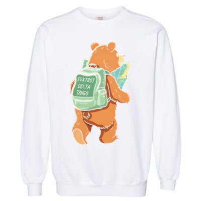 Bear Foxtrots Deltas Tangos Garment-Dyed Sweatshirt
