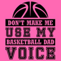 Basketball Funny Don't Make Me Use My Basketball Dad Voice Stripe Pom Pom Beanie