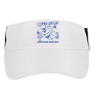 Belly Flops Dive Bar Adult Drive Performance Visor