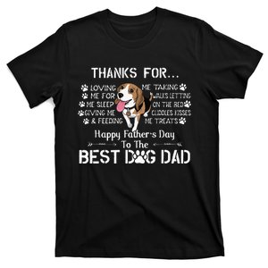 Beagle Fathers Day Funny Beagle Lover For Beagle Dad T-Shirt