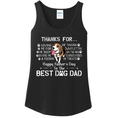 Beagle Fathers Day Funny Beagle Lover For Beagle Dad Ladies Essential Tank