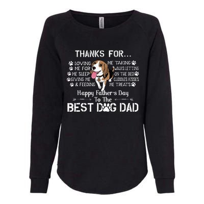 Beagle Fathers Day Funny Beagle Lover For Beagle Dad Womens California Wash Sweatshirt