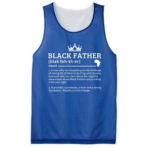 Black Father Definition African American Dad Gift Mesh Reversible Basketball Jersey Tank