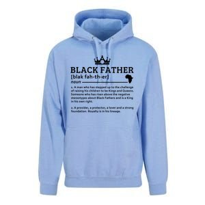 Black Father Definition African American Dad Gift Unisex Surf Hoodie