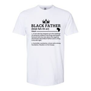 Black Father Definition African American Dad Gift Softstyle CVC T-Shirt