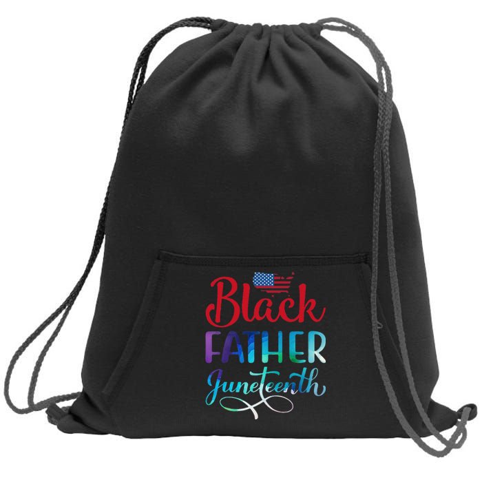 Black Father Day Gift Juneteenth Sweatshirt Cinch Pack Bag