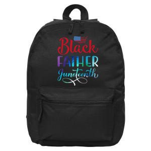 Black Father Day Gift Juneteenth 16 in Basic Backpack