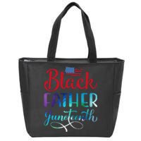 Black Father Day Gift Juneteenth Zip Tote Bag