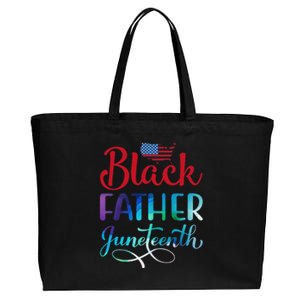 Black Father Day Gift Juneteenth Cotton Canvas Jumbo Tote