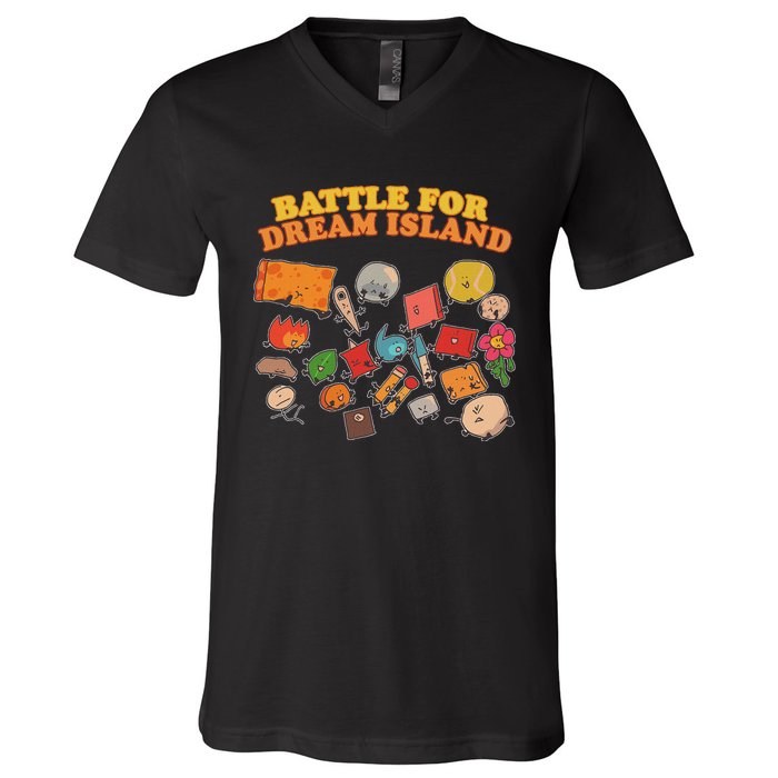 Battle For Dream Island Birthday Costume For Adults V-Neck T-Shirt