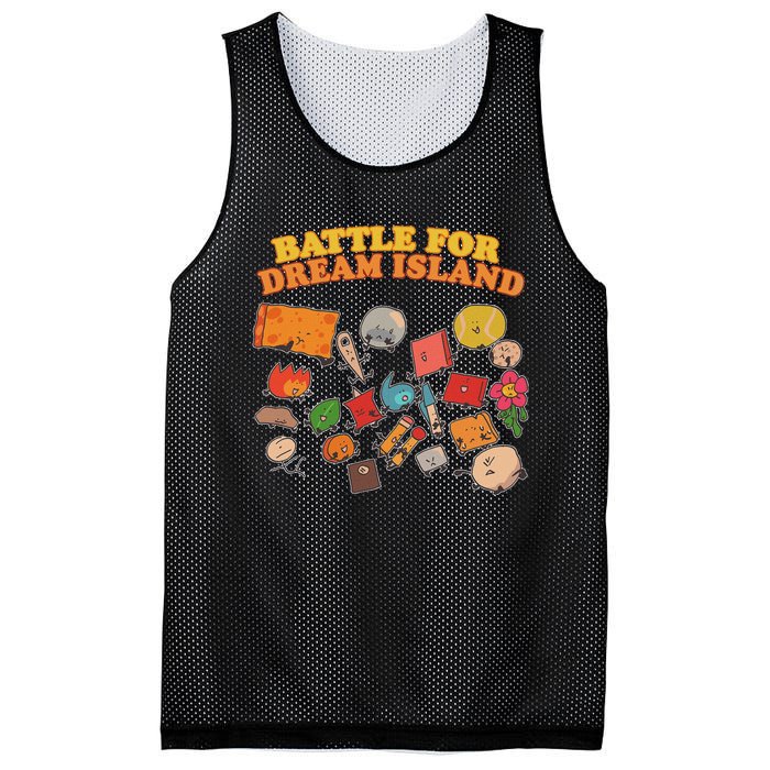 Battle For Dream Island Birthday Costume For Adults Mesh Reversible Basketball Jersey Tank