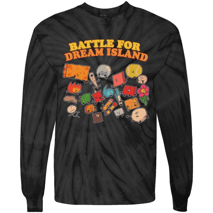 Battle For Dream Island Birthday Costume For Adults Tie-Dye Long Sleeve Shirt