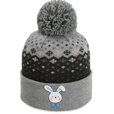 Bunny Face Dad Daddy Papa Easter Bunny Gift The Baniff Cuffed Pom Beanie