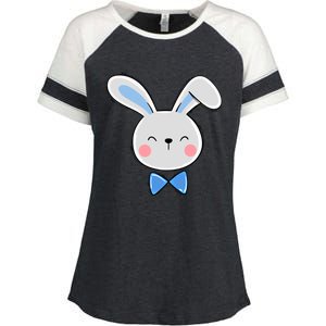 Bunny Face Dad Daddy Papa Easter Bunny Gift Enza Ladies Jersey Colorblock Tee