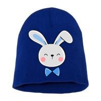 Bunny Face Dad Daddy Papa Easter Bunny Gift Short Acrylic Beanie