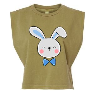 Bunny Face Dad Daddy Papa Easter Bunny Gift Garment-Dyed Women's Muscle Tee