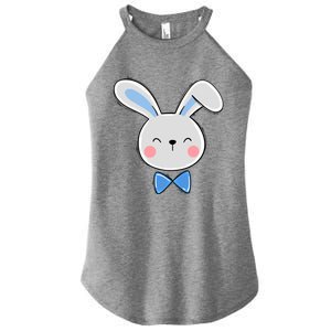 Bunny Face Dad Daddy Papa Easter Bunny Gift Women's Perfect Tri Rocker Tank