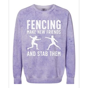 Best Fencing Design Fencing Sport Fencer Colorblast Crewneck Sweatshirt