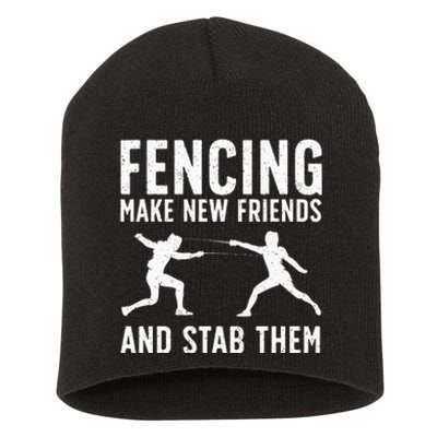 Best Fencing Design Fencing Sport Fencer Short Acrylic Beanie