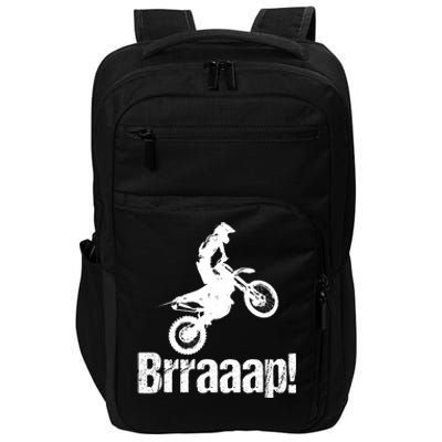 Brraaap Funny Dirt Bike Motocross For Riders Impact Tech Backpack