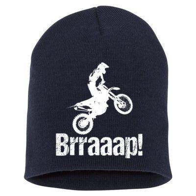 Brraaap Funny Dirt Bike Motocross For Riders Short Acrylic Beanie