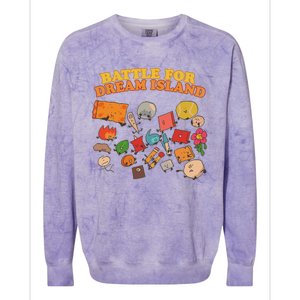 Battle For Dream Island Birthday Costume Colorblast Crewneck Sweatshirt