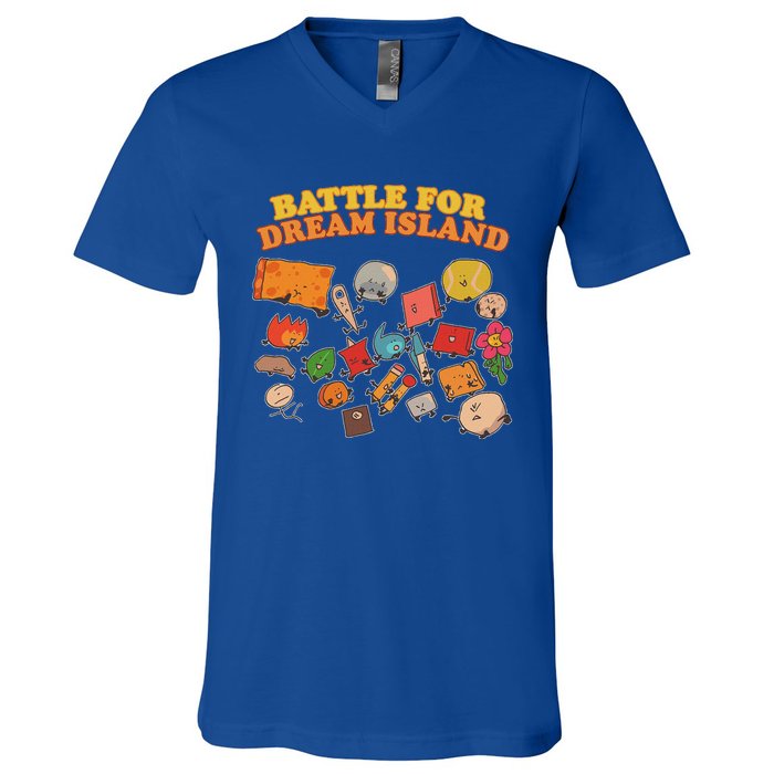 Battle For Dream Island Birthday Costume V-Neck T-Shirt