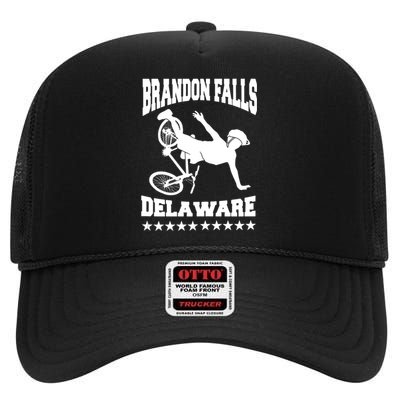 Brandon Falls Delaware Joe Biden Bike Ride High Crown Mesh Back Trucker Hat