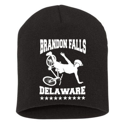 Brandon Falls Delaware Joe Biden Bike Ride Short Acrylic Beanie