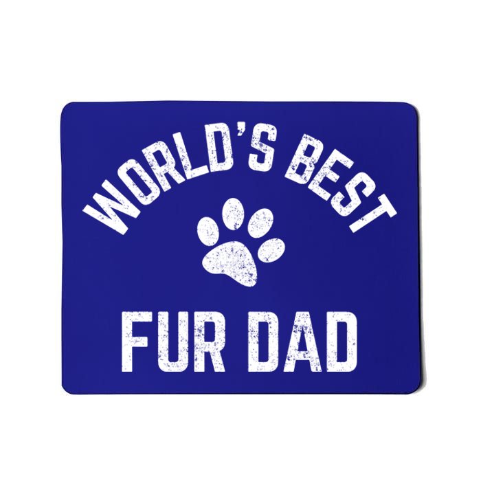 Best Fur Dad Ever Vintage Retro Dog And Cat Daddy Great Gift Mousepad