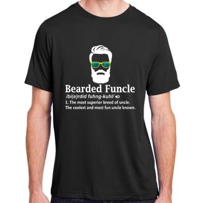 Bearded Funcle Definition Funny Uncle Vintage Style Adult ChromaSoft Performance T-Shirt